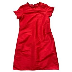 Maggie Breen Too Red A‑Line Ruffle Dress | Girls/Tween Size 16 | Made‎ in USA
